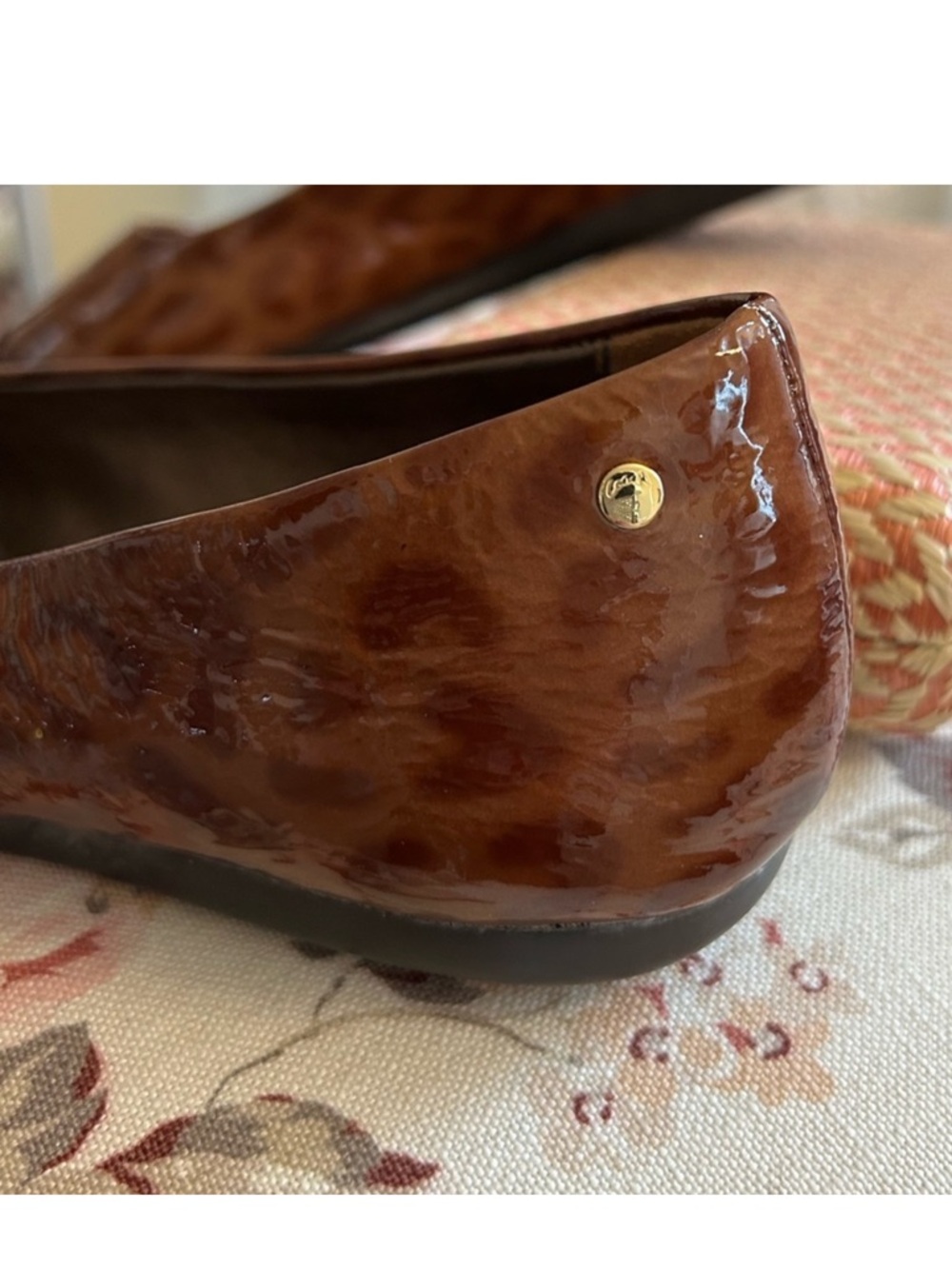 Coach Tortoise Patent Leather Flats - Picture 4 of 11